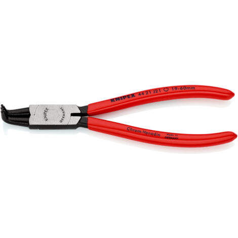 KNIPEX 44 21 J21 SB Circlip Pliers for internal circlips in bore holes plastic coated black atramentized 170 mm
