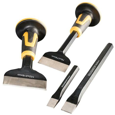 Roughneck 31-994 Bolster & Cold Chisel Set 4 Piece ROU31994 (1/3)