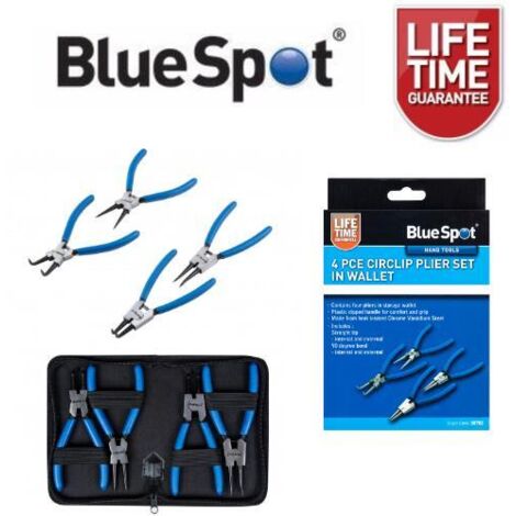 BlueSpot Tools 8702 Circlip Pliers Set, 4 Piece B/S8702 (1/4)
