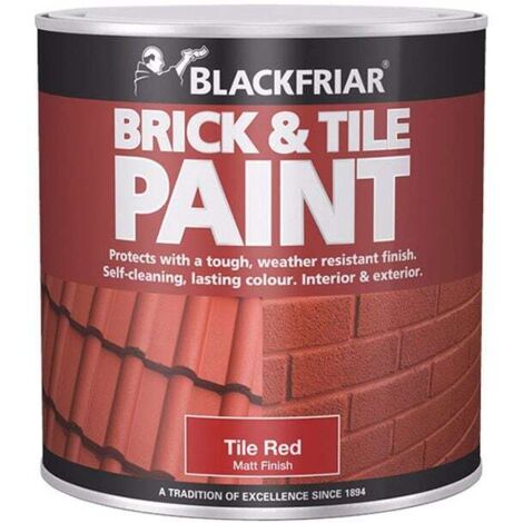 Blackfriar BF0160001F1 Brick & Tile Paint Matt Red 250ml BKFBTMR250