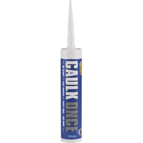 Everbuild CLKONCEWE4 Caulk Once White 380ml EVBCONCEWHC4