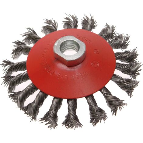 Conical Wire Brush 115Mm M14 Bore 2 0.50Mm Wire (1/3)