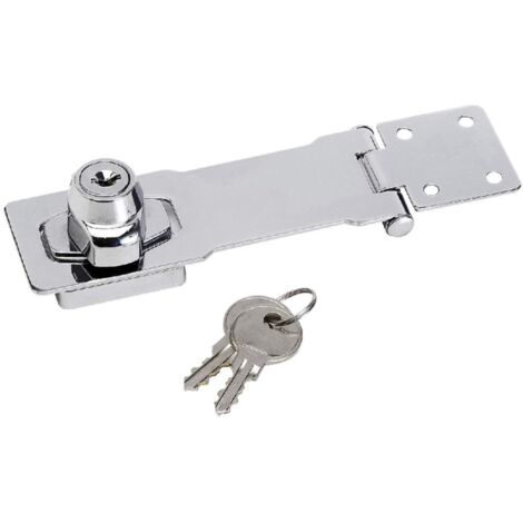 Master Lock 725EURD Chrome Plated Steel Locking Hasp 118mm MLK725 (1/4)