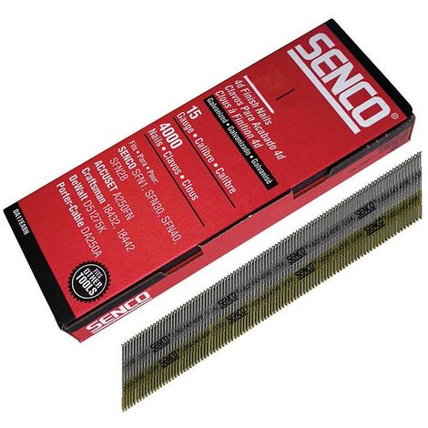 Chisel Smooth Brad Nails Galvanised 15G x 64mm Pack of 3000 SENDA25EAB