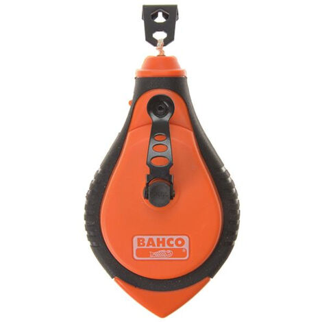 Bahco CL-1221 Chalk Line Reel 30m with 3x Rewind, Belt Clip and Plumb Bob