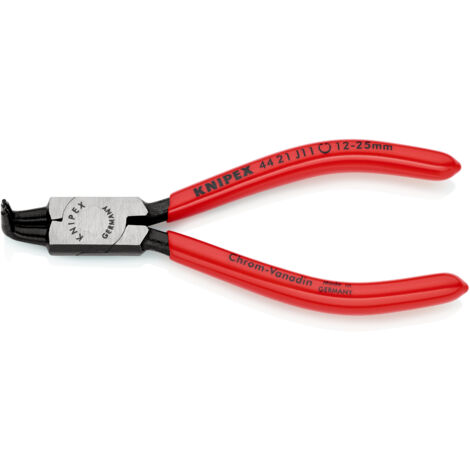 KNIPEX 44 21 J11 SB Circlip Pliers for internal circlips in bore holes plastic coated black atramentized 130 mm