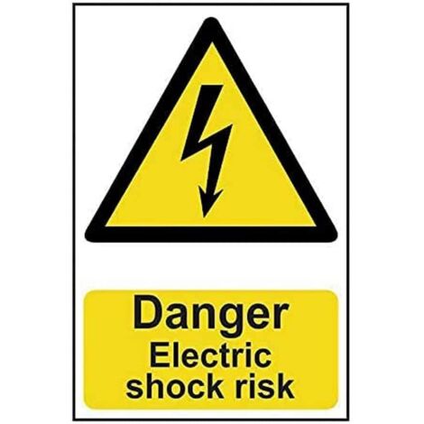 Scan 0750 Danger Electric Shock Risk - PVC 200 x 300mm SCA0750 (1/2)
