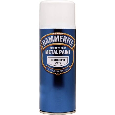 Hammerite 5084782 Direct to Rust Smooth Finish Aerosol White 400ml HMMSFWAERO