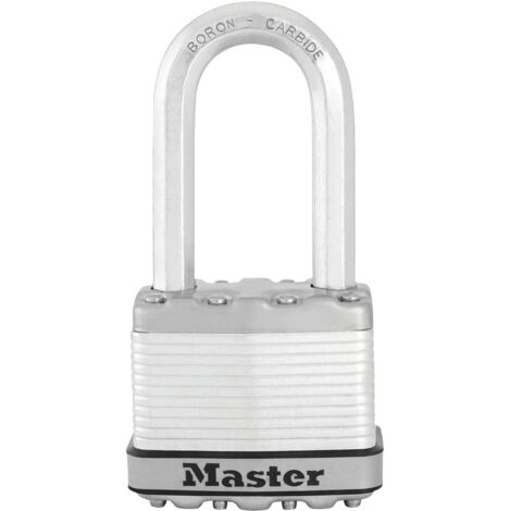 Master Lock M5EURDLH Excell Laminated Steel 50mm Padlock 4-Pin - 51mm Shackle MLKM5LH