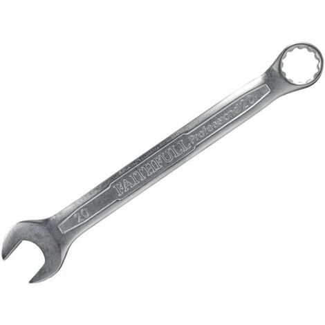 Faithfull Combination Spanner CV Satin Finish 20mm FAISPAC20
