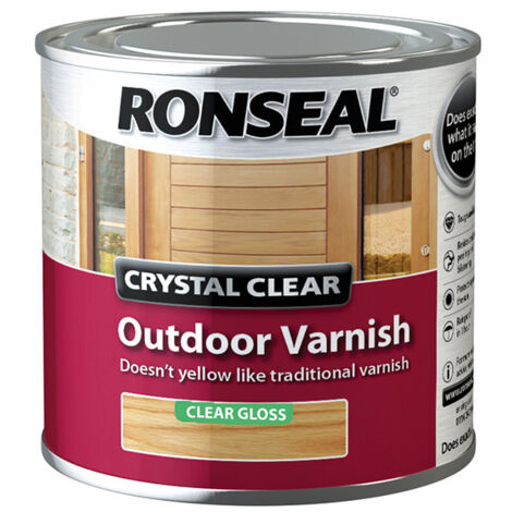 Ronseal Crystal Clear Outdoor Varnish Matt 250ml RSLCCODVM250