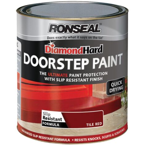Ronseal Diamond Hard Doorstep Paint Tile Red 750ml RSLDHDSPR750