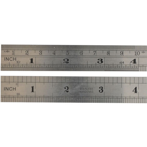 Fisher FR112ME F112ME Steel Rule 300mm / 12in FIS112 (1/4)