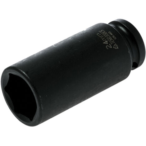 Teng 920624N Deep Impact Socket Hexagon 6-Point 1/2in Drive 24mm TEN920624N