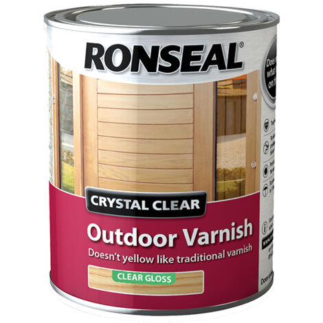 Ronseal 37369 Crystal Clear Outdoor Varnish Matt 2.5 litre RSLCCODVM25L
