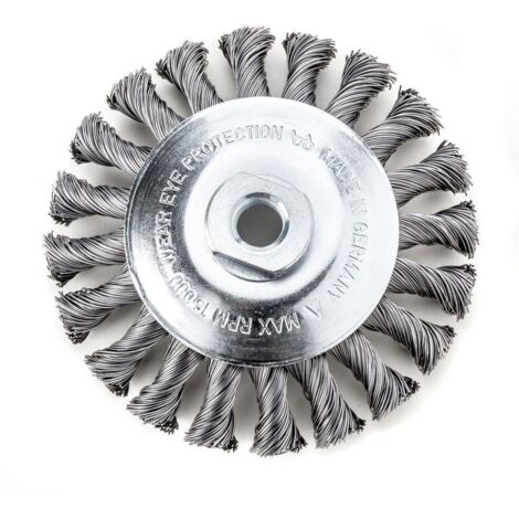 Conical Knot Brush 115Mm M14 Bore 0.35 Steel Wire (1/5)