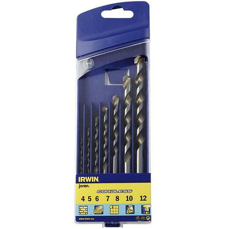 IRWIN Cordless Multi-Purpose Drill Bit Set 7 Piece 4-12Mm