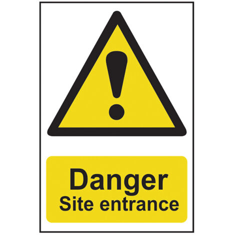 Scan 4102 Danger Site Entrance - PVC 400 x 600mm SCA4102