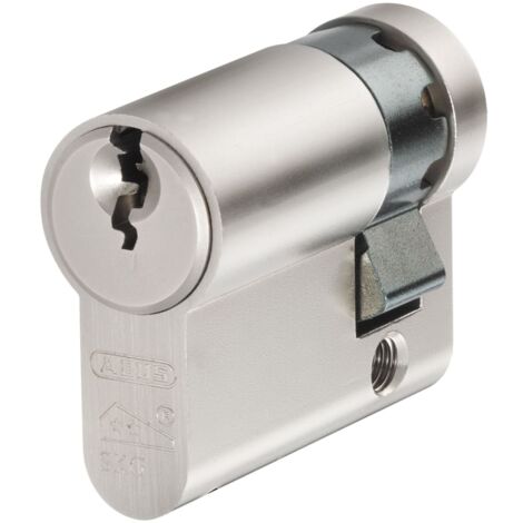 ABUS Mechanical 54864 E60NP Euro Half Cylinder Nickel Pearl 10mm / 35mm Visi ABUE60N1035C