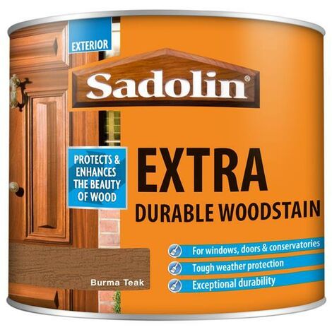 Sadolin Extra Durable Woodstain Burma Teak 500ml SAD5028550