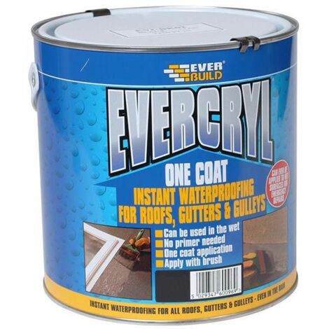 Everbuild EVCGY02 EVERCRYL One Coat Grey 2.5kg EVBEVC02GR