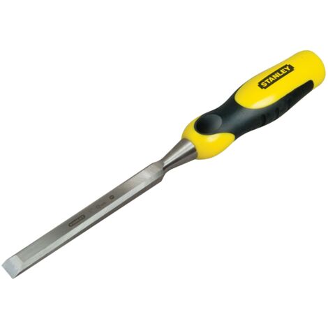 Stanley – 16mm bevel edge chisel with strike cap – Forged high carbon steel blade – Soft grip handle for improved control – For hardwood and teak (1/2)