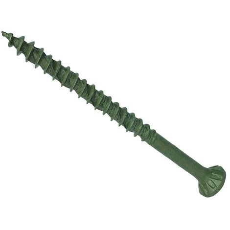 ForgeFix ForgeFast TORX® Compatible Decking Screws CSK Green 4.5x75 T25 Tub 400 FORDS4575GT