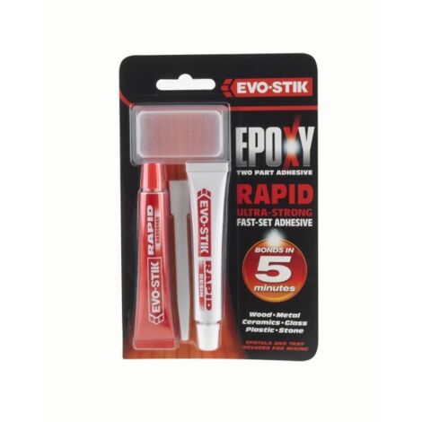 EVO-STIK 30613667 Epoxy Rapid (5 Min.) 2 x 15ml Tubes EVO30613667