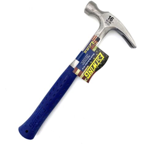 Estwing E3/16S E3/16S Straight Claw Hammer - Vinyl Grip 450g (16oz) ESTE316S
