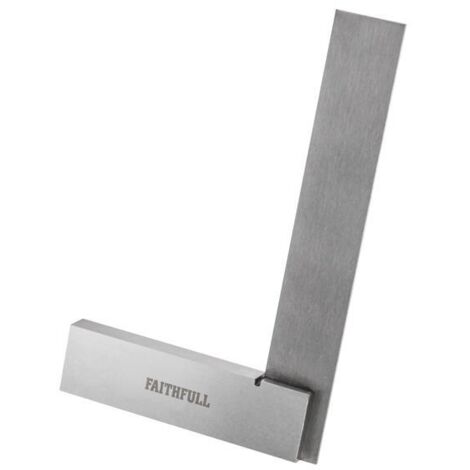 Faithfull 100mm (4-inch) Engineer's Square with Precision Ground Steel, Model FAIES4