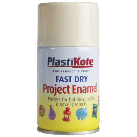 Plastikote Fast Dry Enamel Spray 100ml Crème De La Crème (1/3)