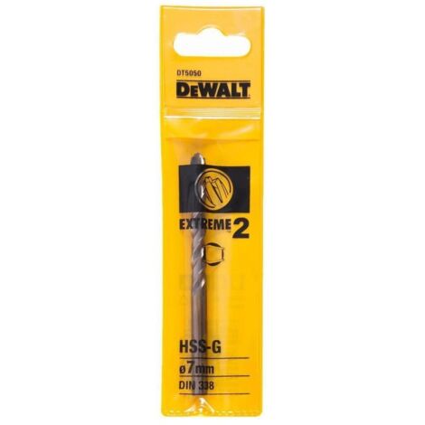 DEWALT Extreme 2 Metal Drill Bit 7.0mm OL:109mm WL:66mm DEWDT5050QZ