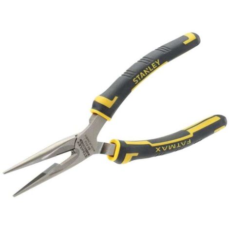 Stanley Long Needle Nose Pliers 150mm with Non-Slip Handles - Model 089869