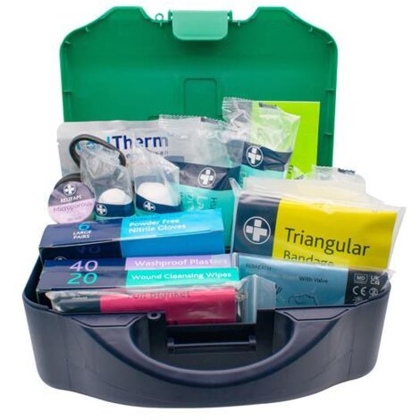 Scan First Aid Kit 1-25 Persons BSI Approved Polycarbonate Briefcase (1/3)