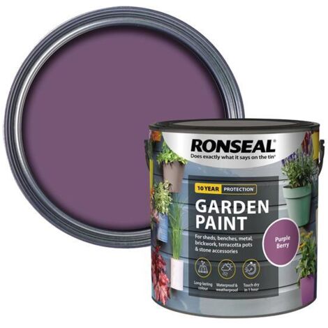 Ronseal Garden Paint Purple Berry 2.5 litre RSLGPPB25L
