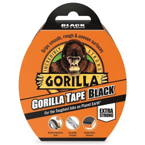 Gorilla Glue 3044001 Gorilla Tape 48mm x 11m Black GRGGT11