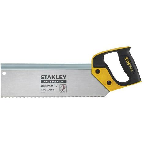 Stanley FatMax Tenon Back Saw 300 mm (12 in) 11 TPI, Hardened Steel Blade