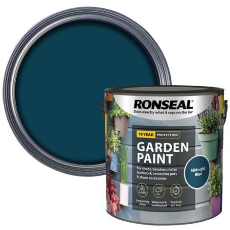 Ronseal Garden Paint Midnight Blue 2.5 litre RSLGPMB25L