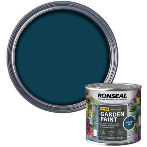 Ronseal Garden Paint Midnight Blue 250ml RSLGPMB250