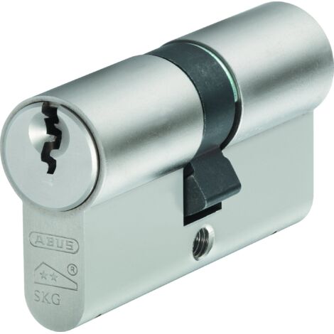 ABUS Mechanical 54175 E60NP Euro Double Cylinder Nickel Pearl 50mm / 50mm Box ABUE60N5050