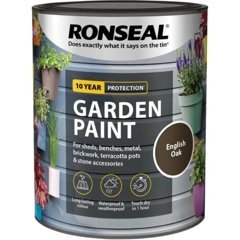 Garden Paint English Oak 750Ml