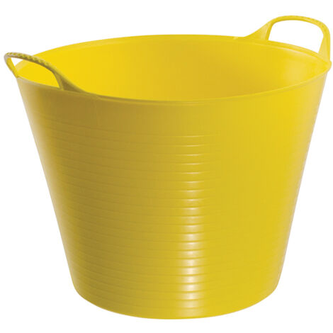 Red Gorilla Gorilla Tub Medium 26 Litre Yellow - Heavy-Duty Flexible Utility Tub