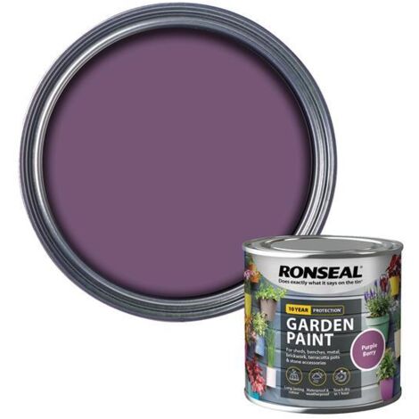 Ronseal Garden Paint Purple Berry 250ml RSLGPPB250