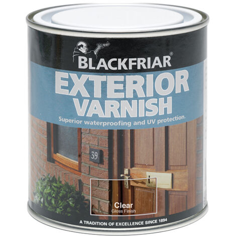 Blackfriar BF0090002F3 Exterior Varnish UV77 Clear Satin 250ml BKFEVS250