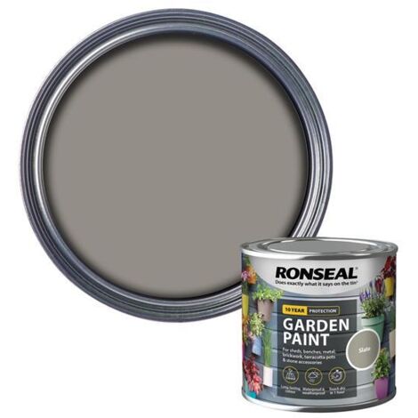 Ronseal Garden Paint Slate 250ml RSLGPSL250