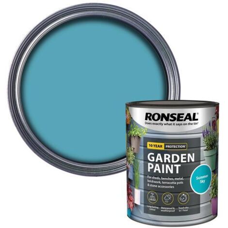 Ronseal Garden Paint Summer Sky 750ml RSLGPSS750