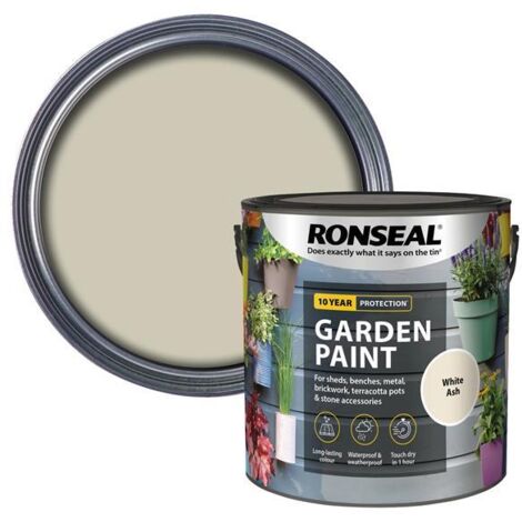 Ronseal Garden Paint White Ash 2.5 litre RSLGPWA25L