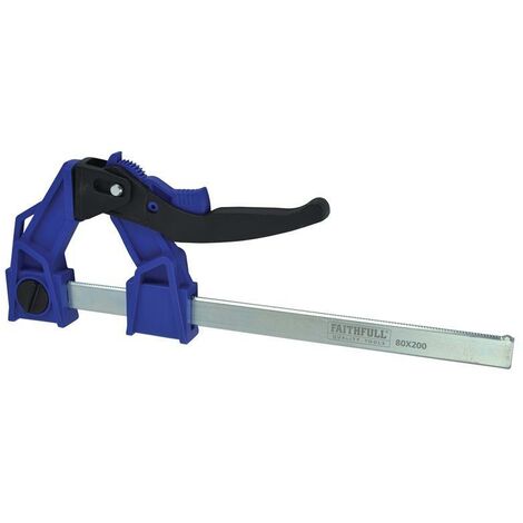 Faithfull Heavy-Duty Lever Clamp Capacity 200mm FAILC200120