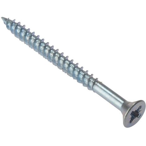 ForgeFix CSK128ZP General Purpose Pozi Compatible Screw CSK TT ZP 1/2in x 8 Box 200 FORCSK128Z (1/3)