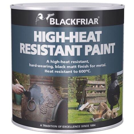 Blackfriar BF0520004F1 High-Heat Resistant Paint Black 250ml BKFHRB250